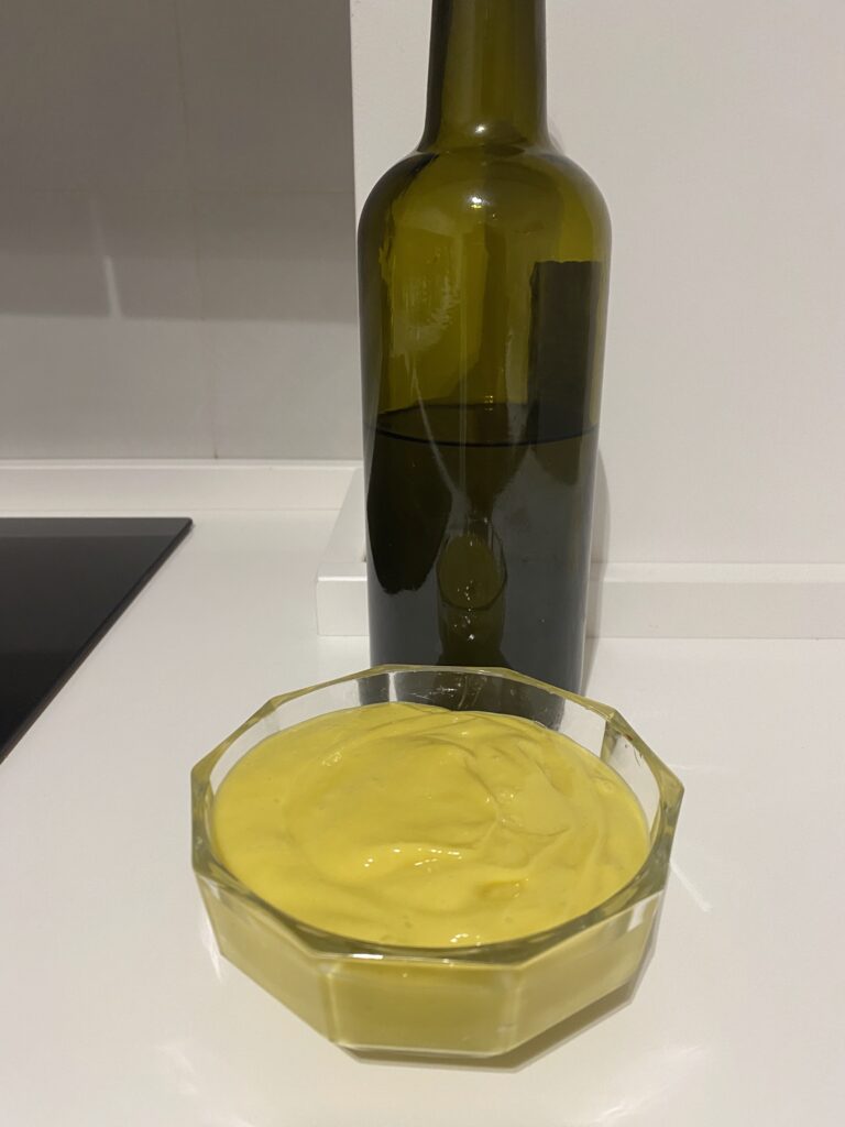 Maionese con cultivar Taggiasca